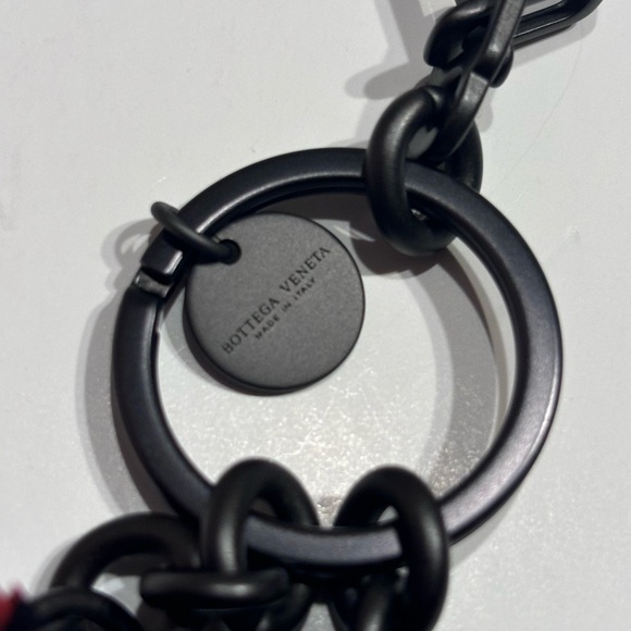 NWT $395 Bottega Veneta Ladies Leather Visit Keycase Red Keys Chain Key Rings - Picture 5 of 9